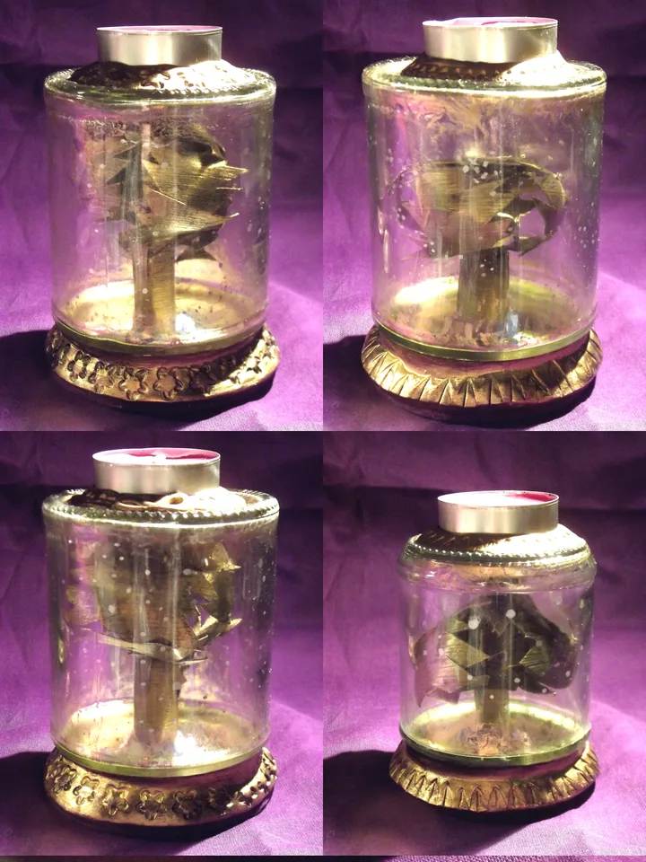 Christmas Candlejars by Peter Poole.