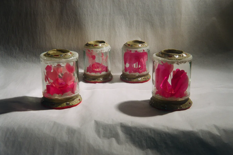 Valentine's Day Candlejars by Peter Poole.
