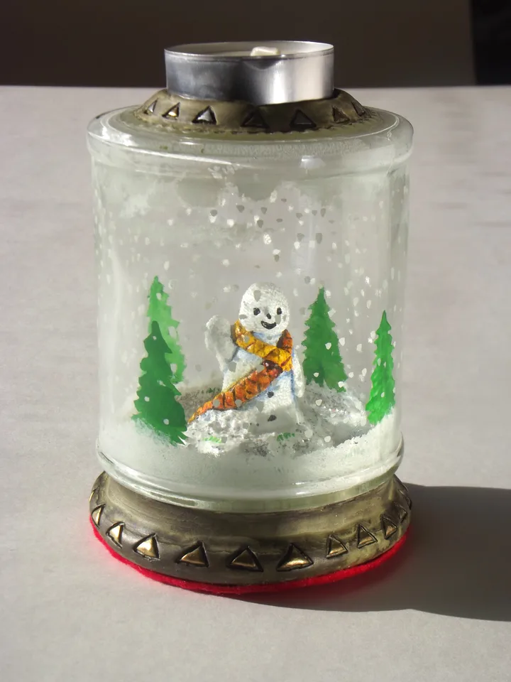 Christmas Candlejars by Peter Poole.