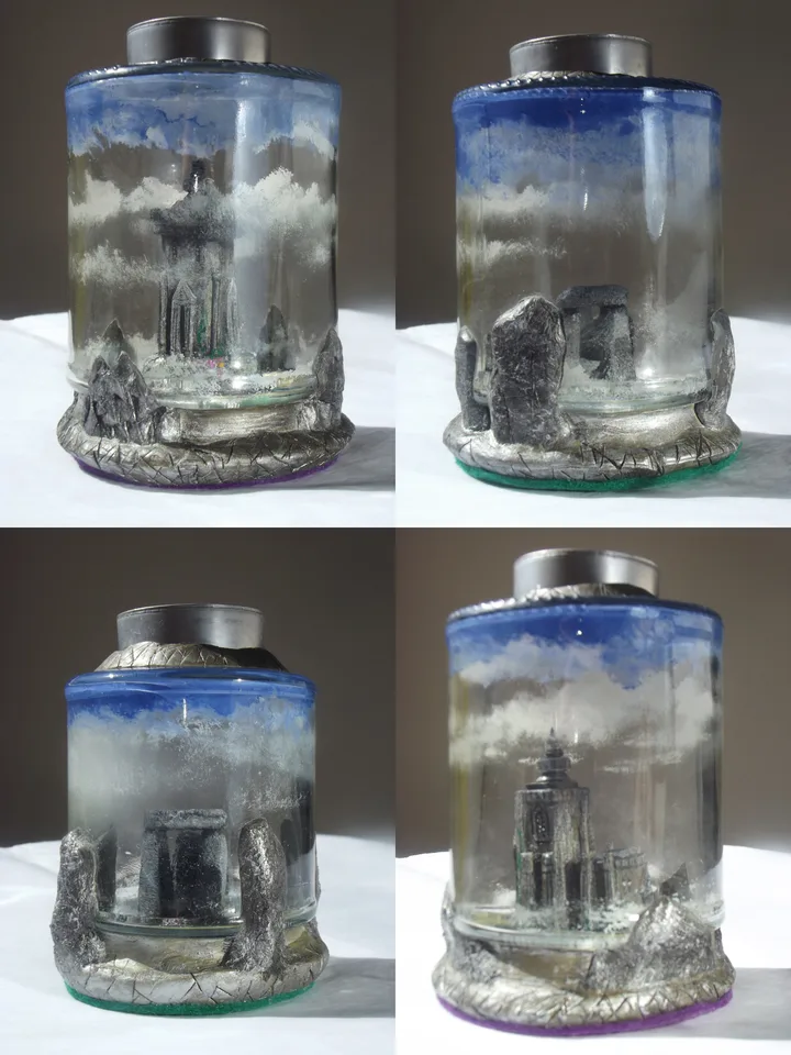 Stonework Candlejars by Peter Poole.