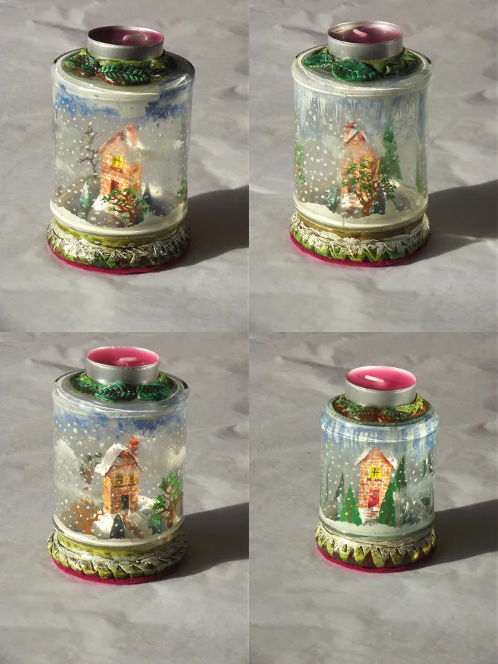Christmas Candlejars by Peter Poole.