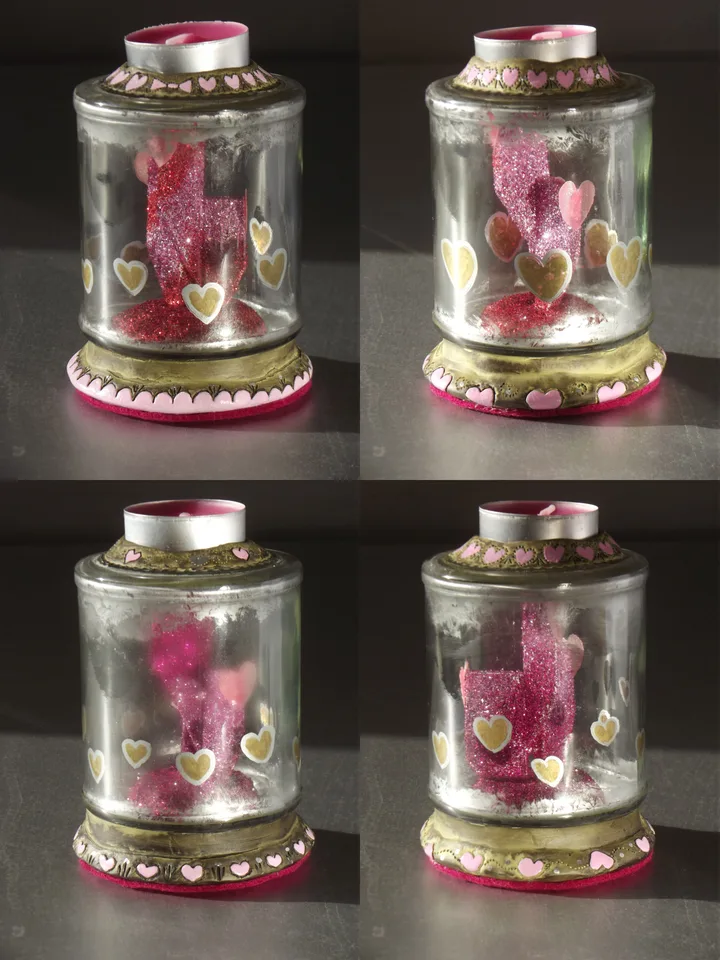 Valentine's Day Candlejars by Peter Poole.