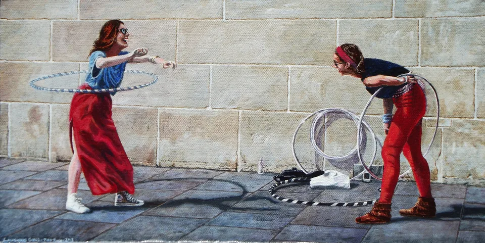 Laughing Girls by Peter Poole.