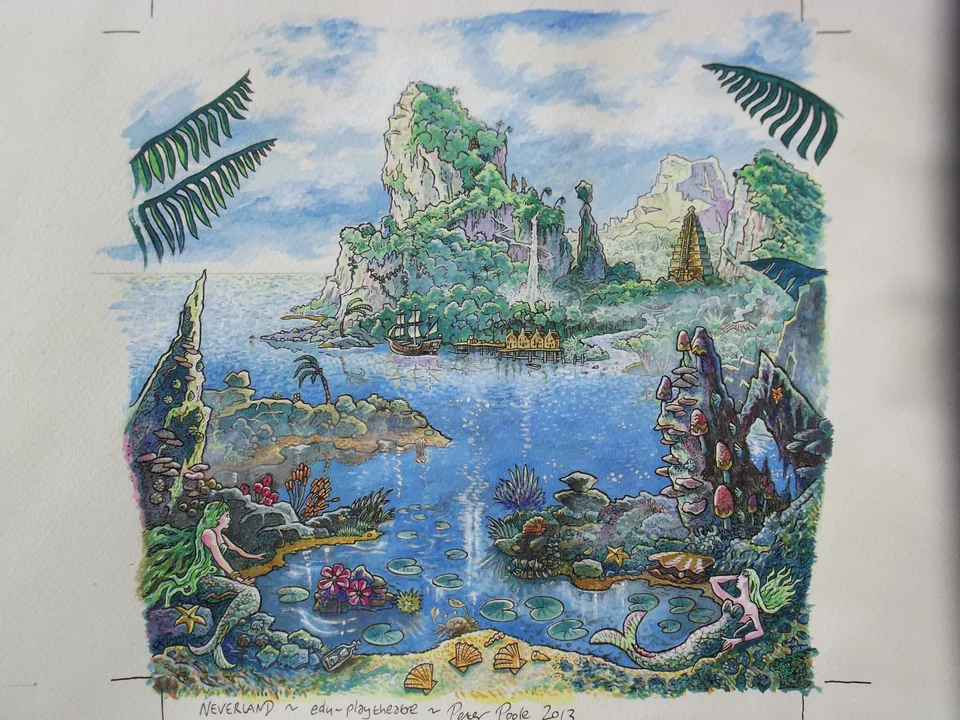 Peter Pan Backdrops by Peter Poole.