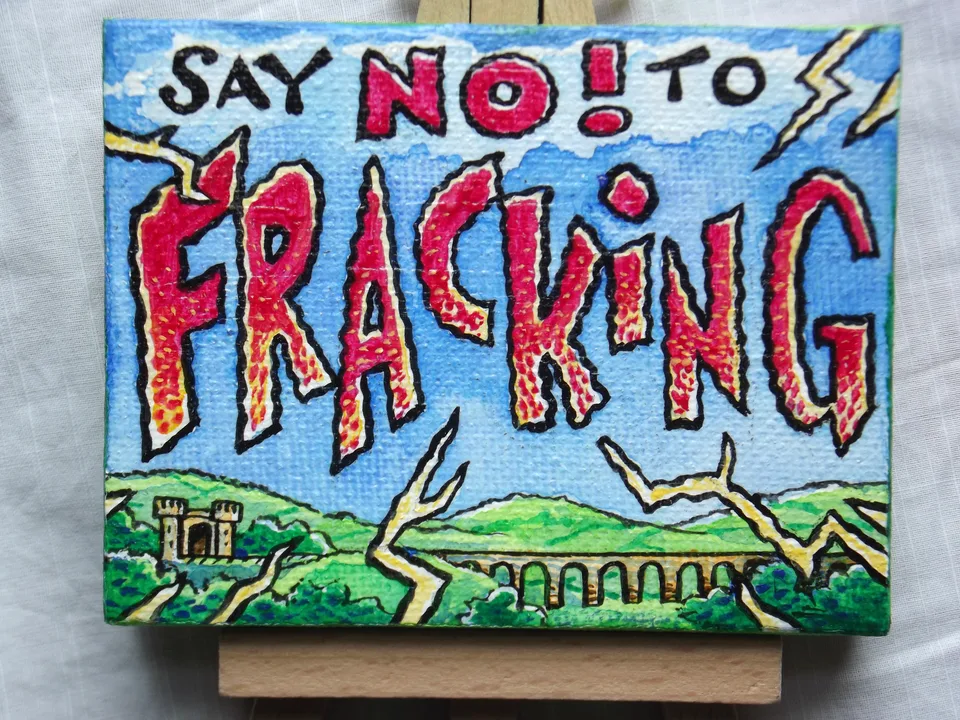 Say No to Fracking by Peter Poole.