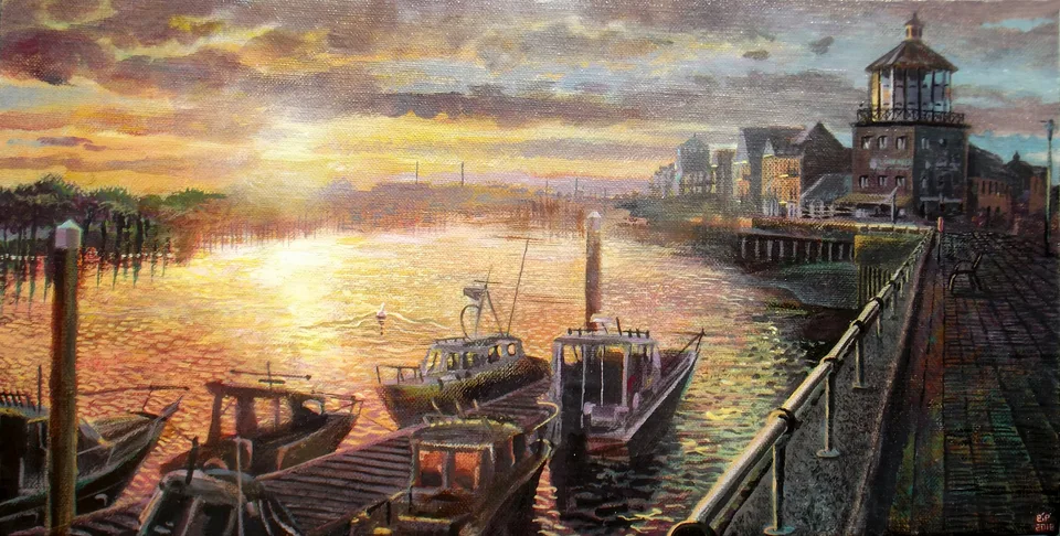 Sun on the Water by Peter Poole.