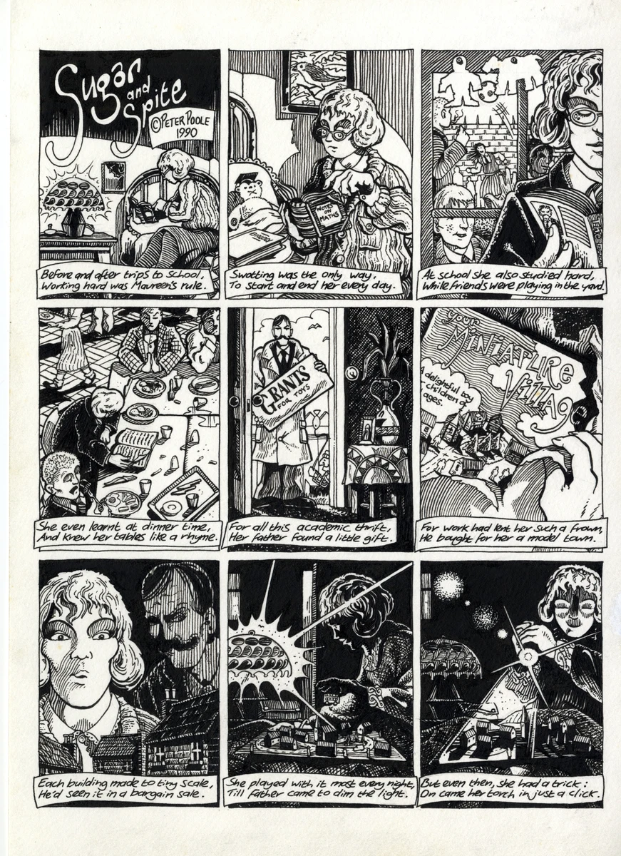The opening page from Sugar & Spite by Peter Poole.