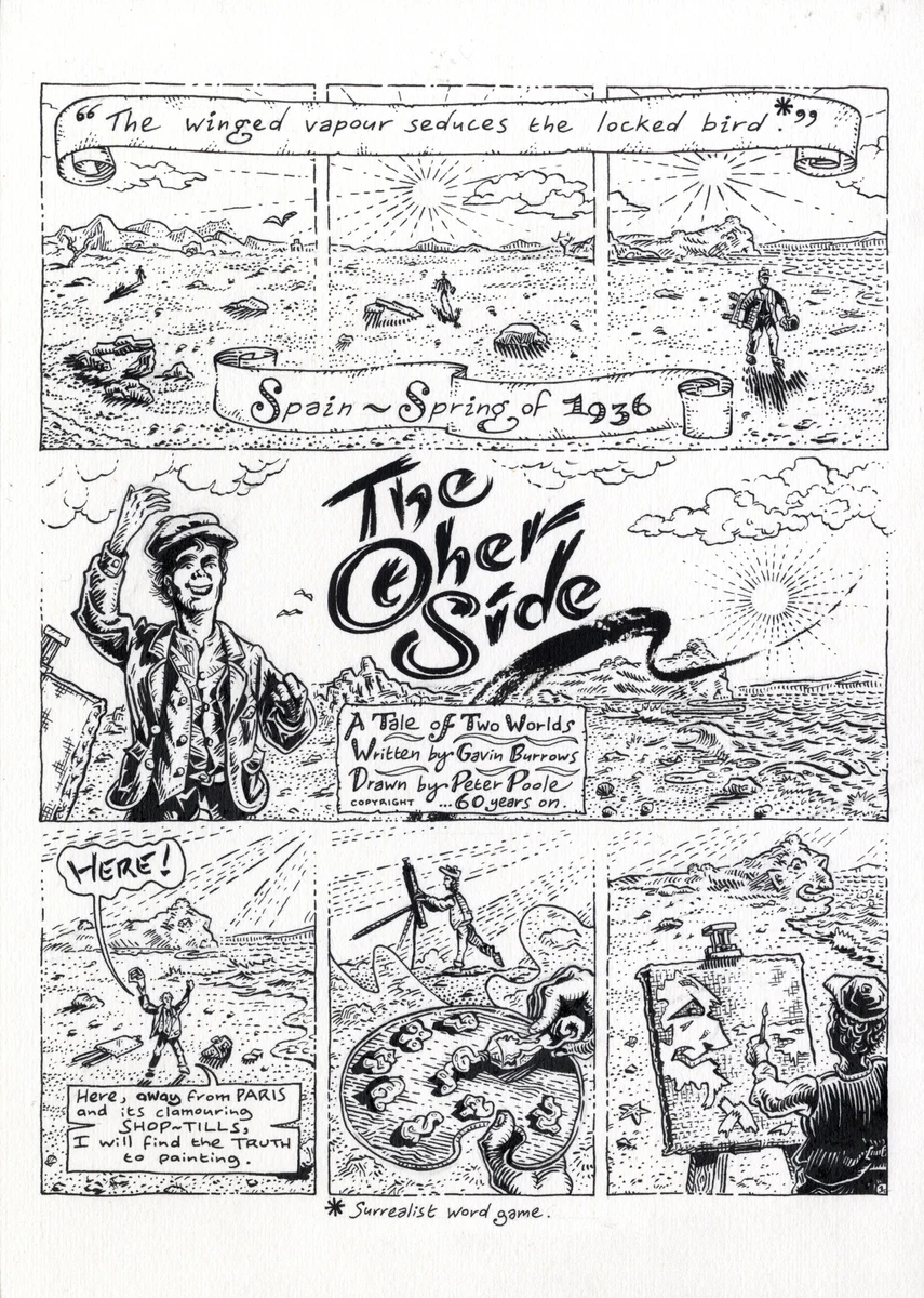 The opening page from The Other Side by Peter Poole.