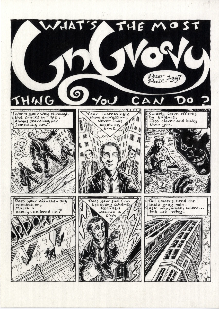 The opening page from UnGroovy by Peter Poole.