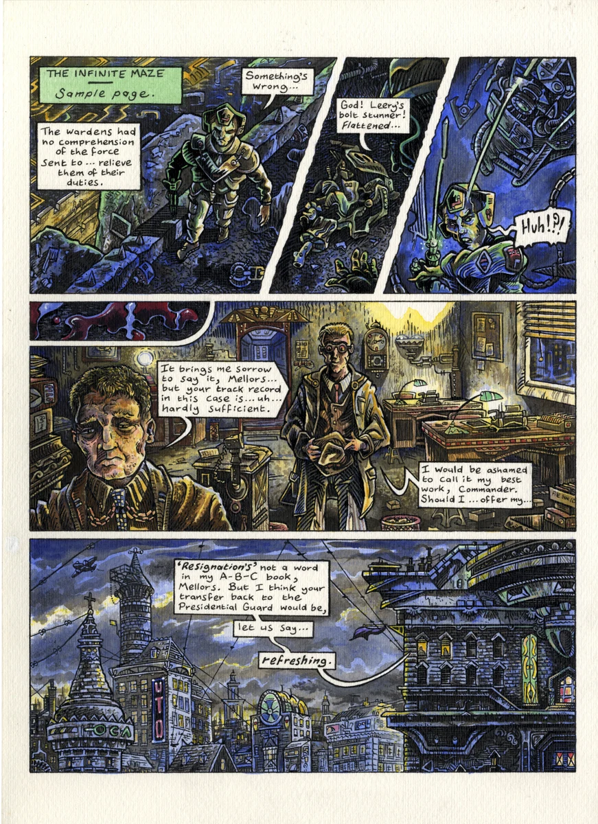 Sample page from Infinite Maze by Peter Poole.