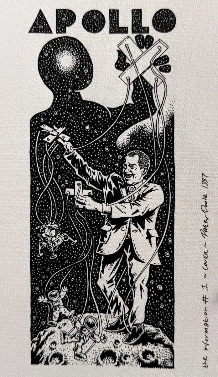 The Information cover: Apollo, Who's Pulling the Strings? by Peter Poole.