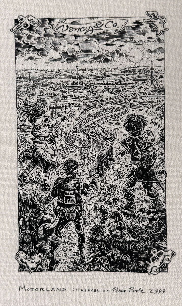 Motorland Illustration by Peter Poole.