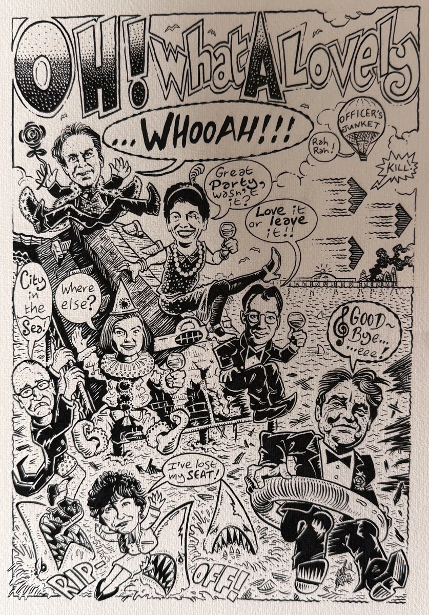 Greenleaf magazine election issue cover cartoon by Peter Poole.