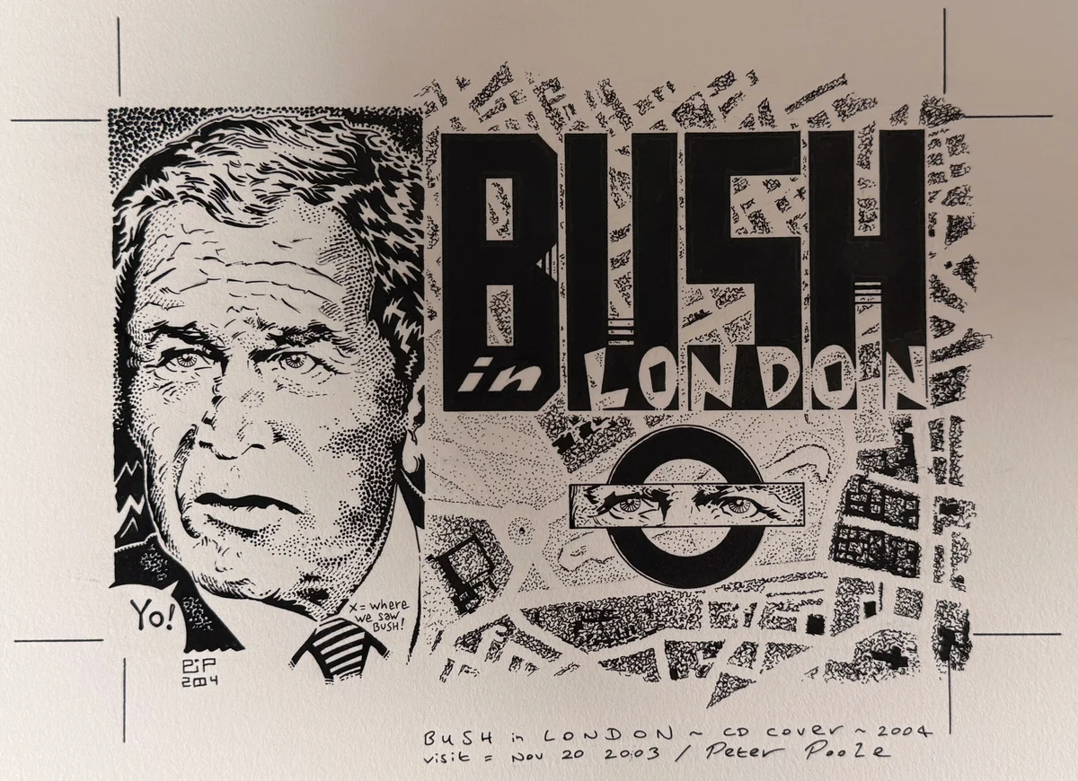 Bush in London CD cover by Peter Poole.