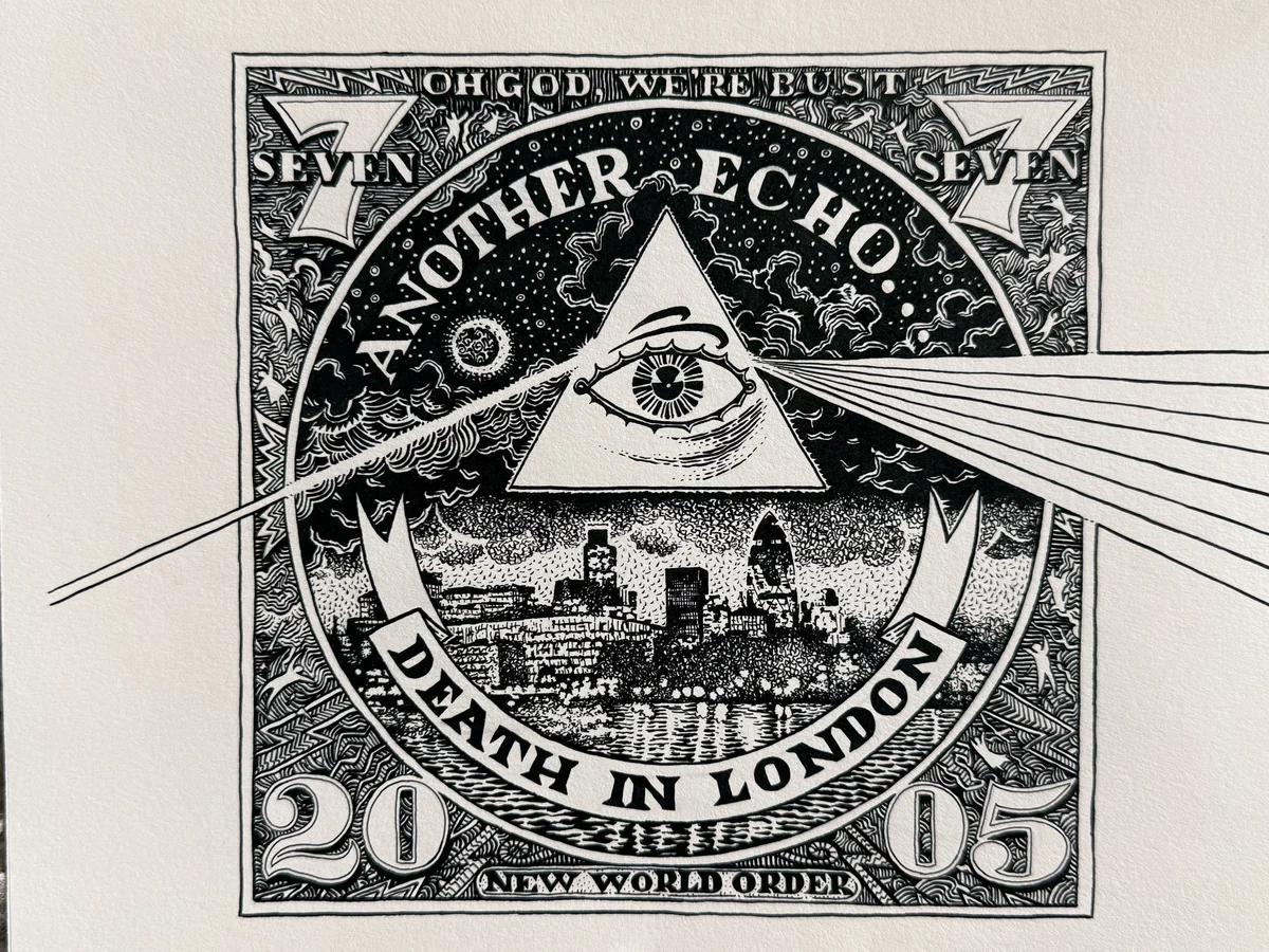 Death in London CD cover by Peter Poole.