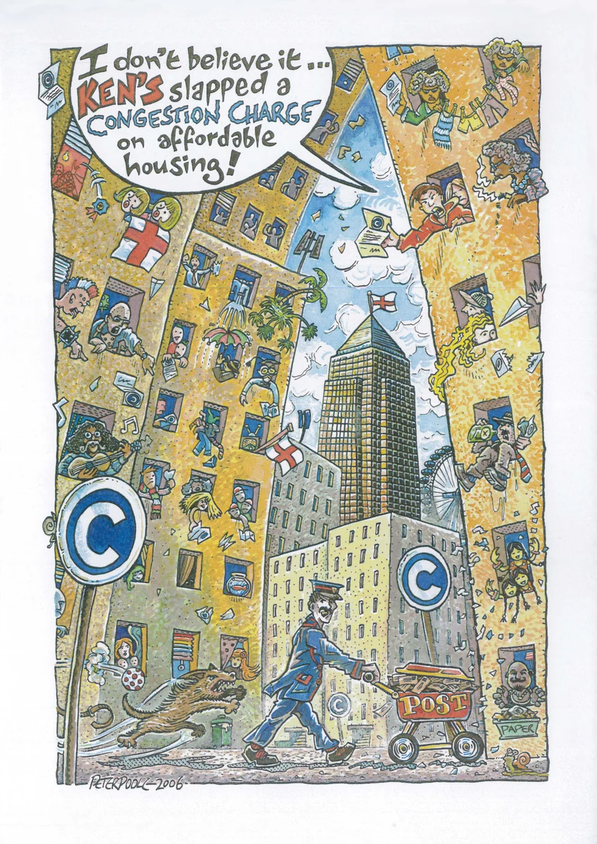 Congestion Charge Cartoon by Peter Poole.
