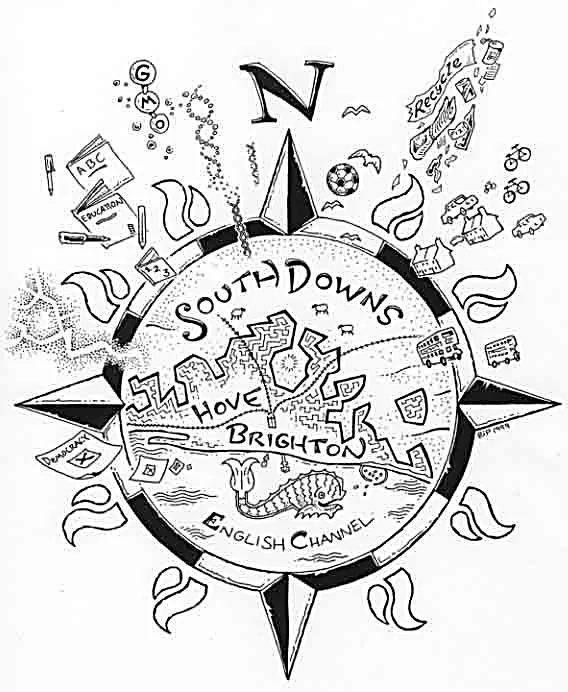 Green Compass by Peter Poole.