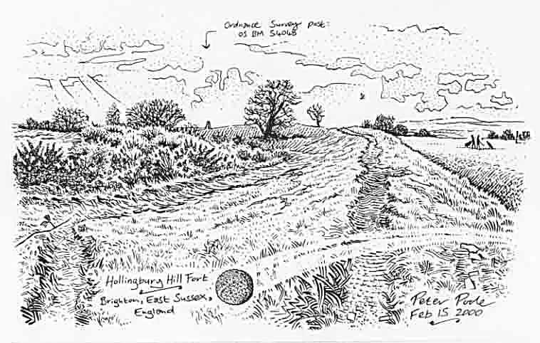 Hollingbury Hill Fort by Peter Poole.