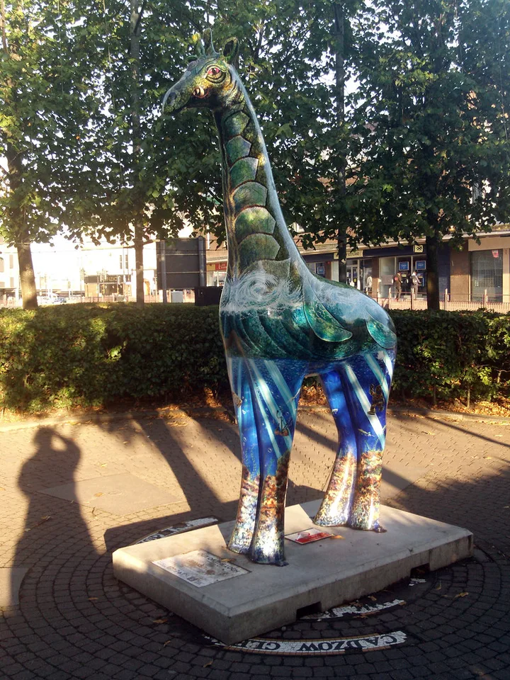 Out of the Loch, one of Peter Poole's commissioned sculptures for The Big Stampede in Hamilton, Scotland.